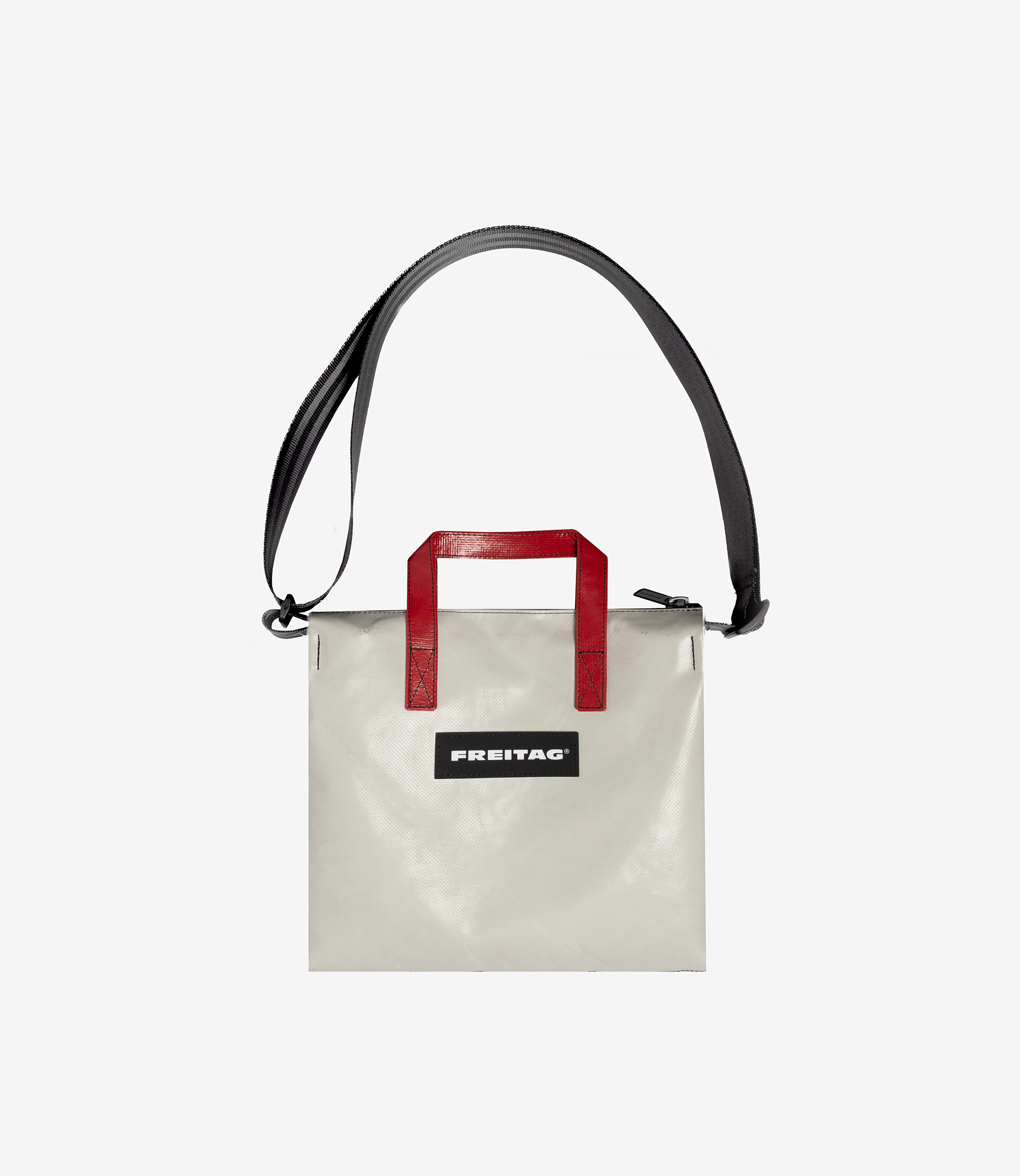 Shop Freitag F274 Ruby Small Crossbody Bag Grey/Red at itk online 
