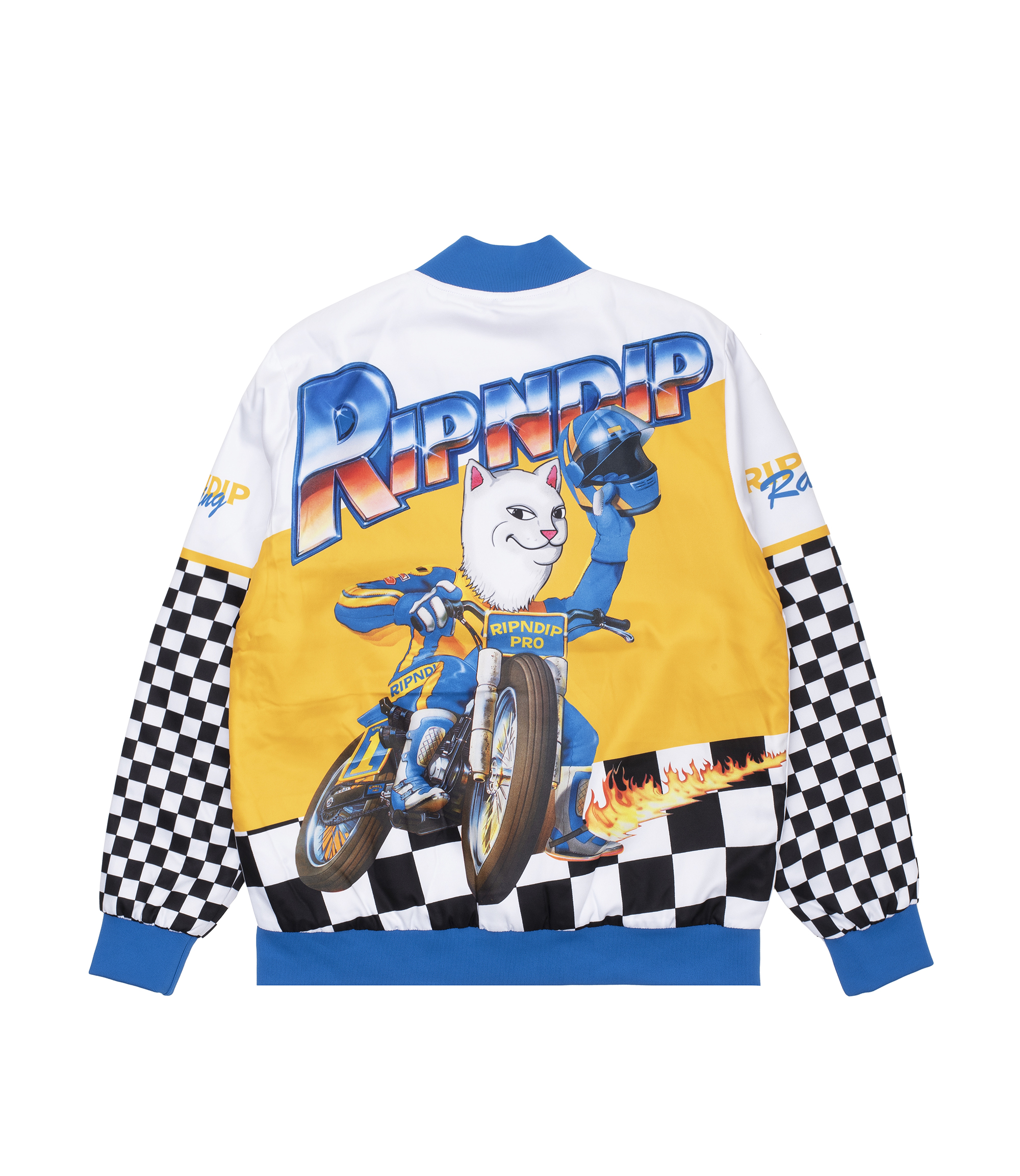 ジャケット・アウター RIPNDIP Wavy Varsity Jacket Rip N Dip : Rari Varsity Jacket - WLKN