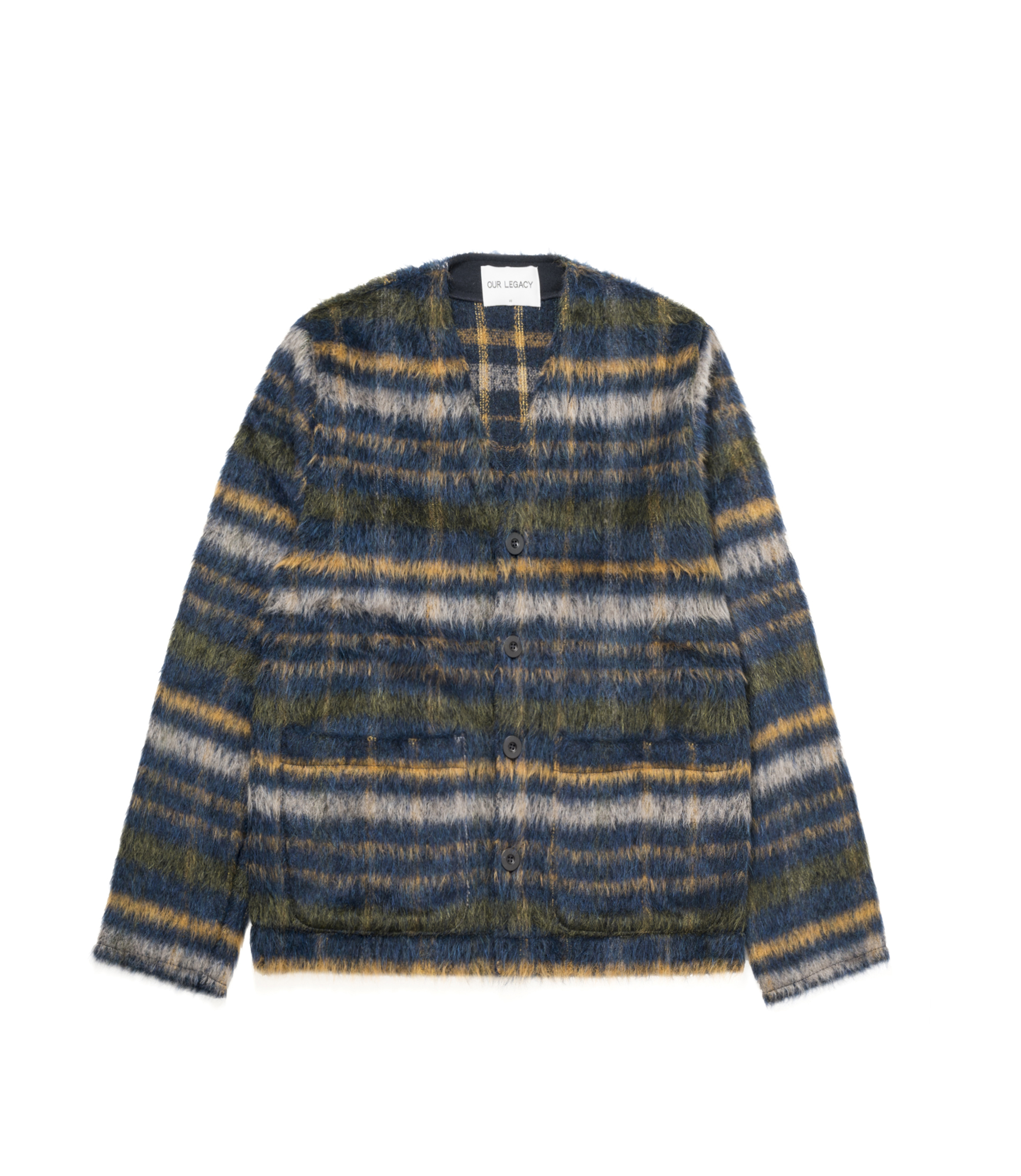 Shop Our Legacy Cardigan Mohair Check at ITK online store