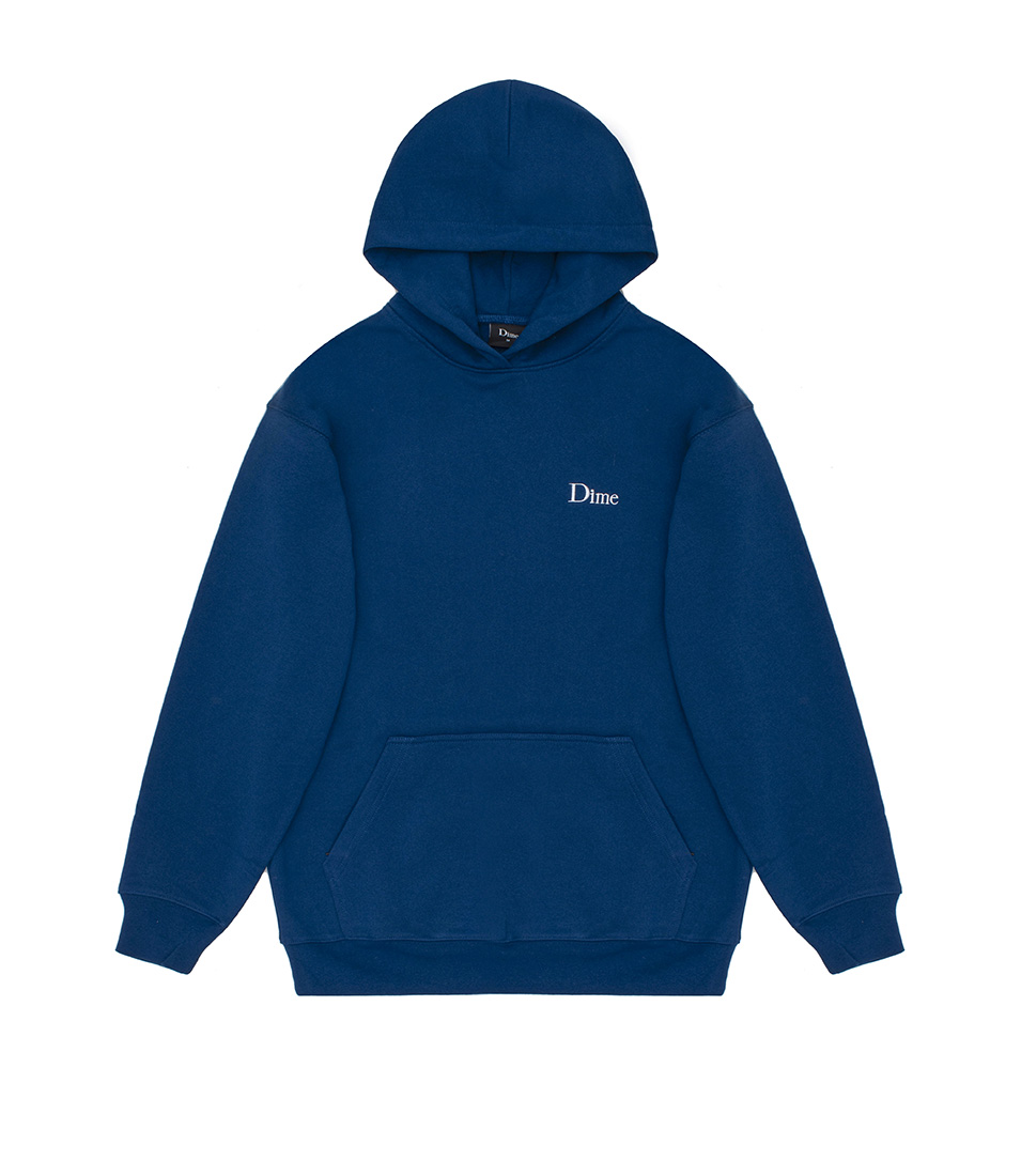 Shop Dime Classic Small Logo Hoodie Navy at itk online store