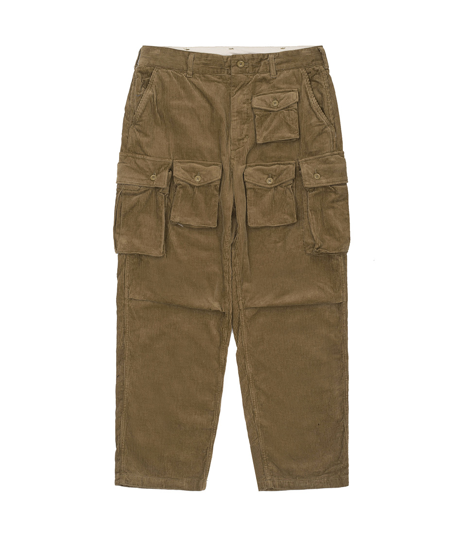 Shop Engineered Garments FA Pant 8W Corduroy Khaki at itk online store