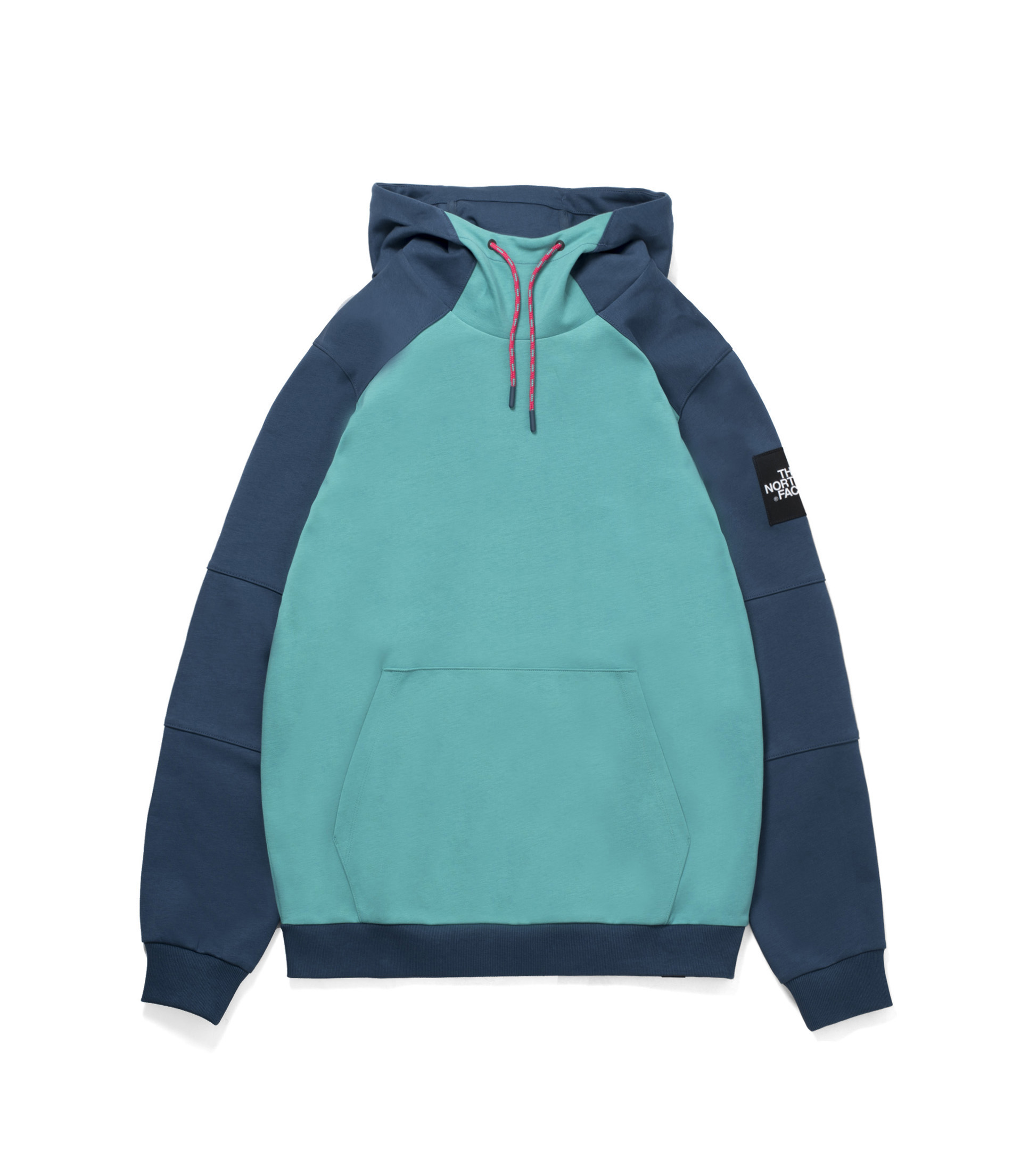 Shop The North Face Fine Box Hoodie Porcelain Green/Blue Wing Teal at ...