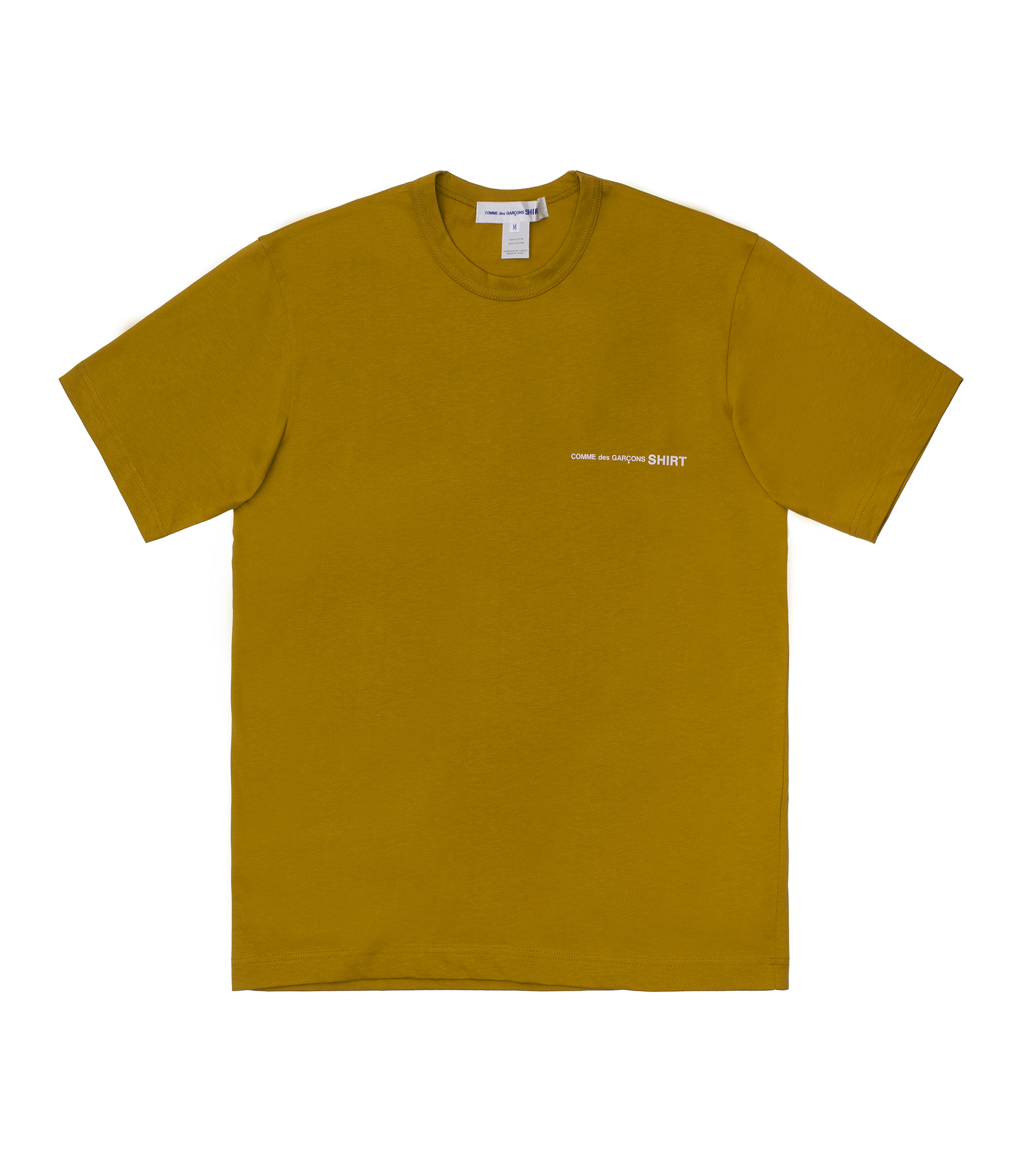 Shop Comme des Garçons Shirt Logo Colour T-Shirt Yellow at itk online store