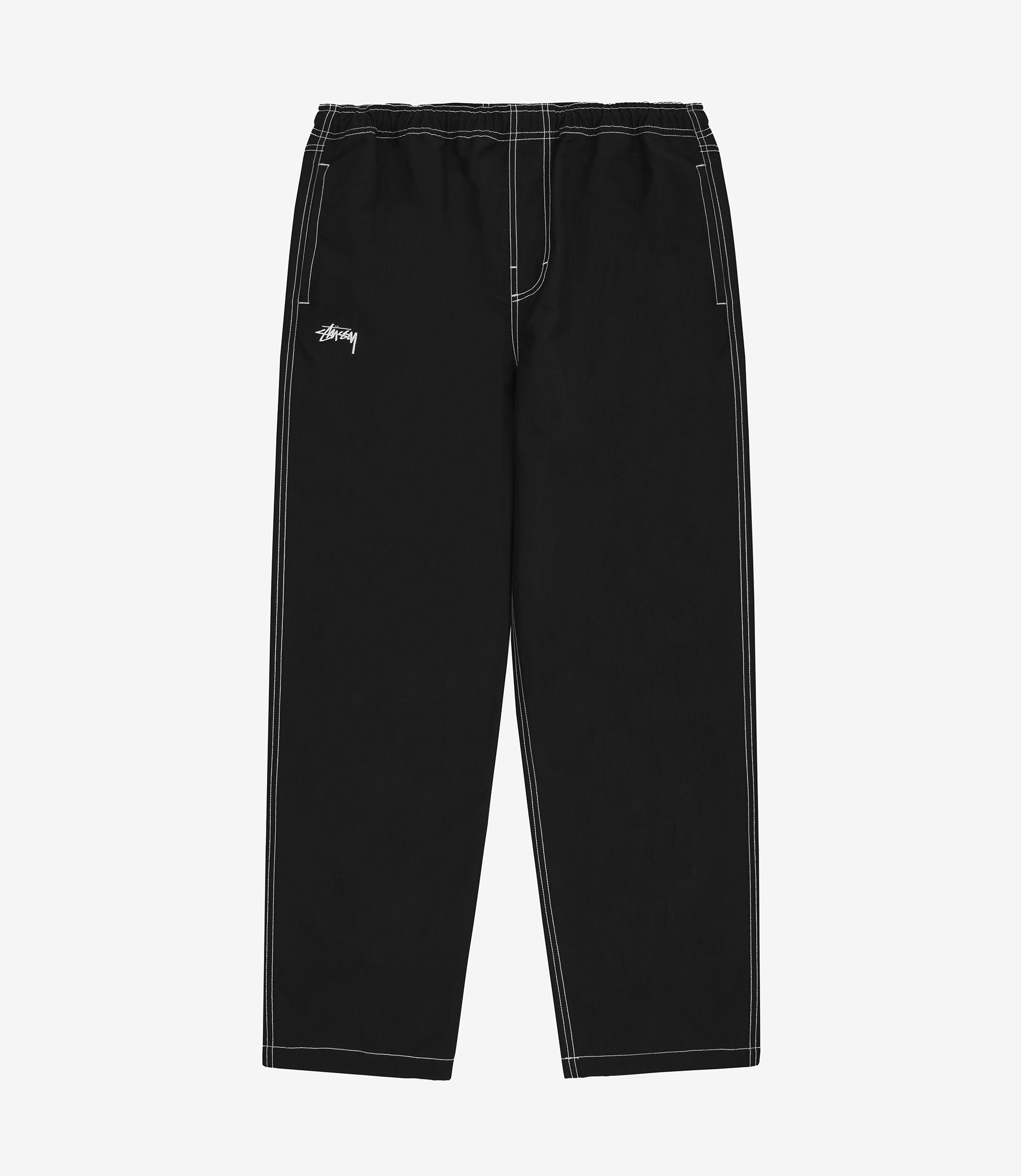 Shop Stussy Nylon Folsom Beach Pant Black at itk online store