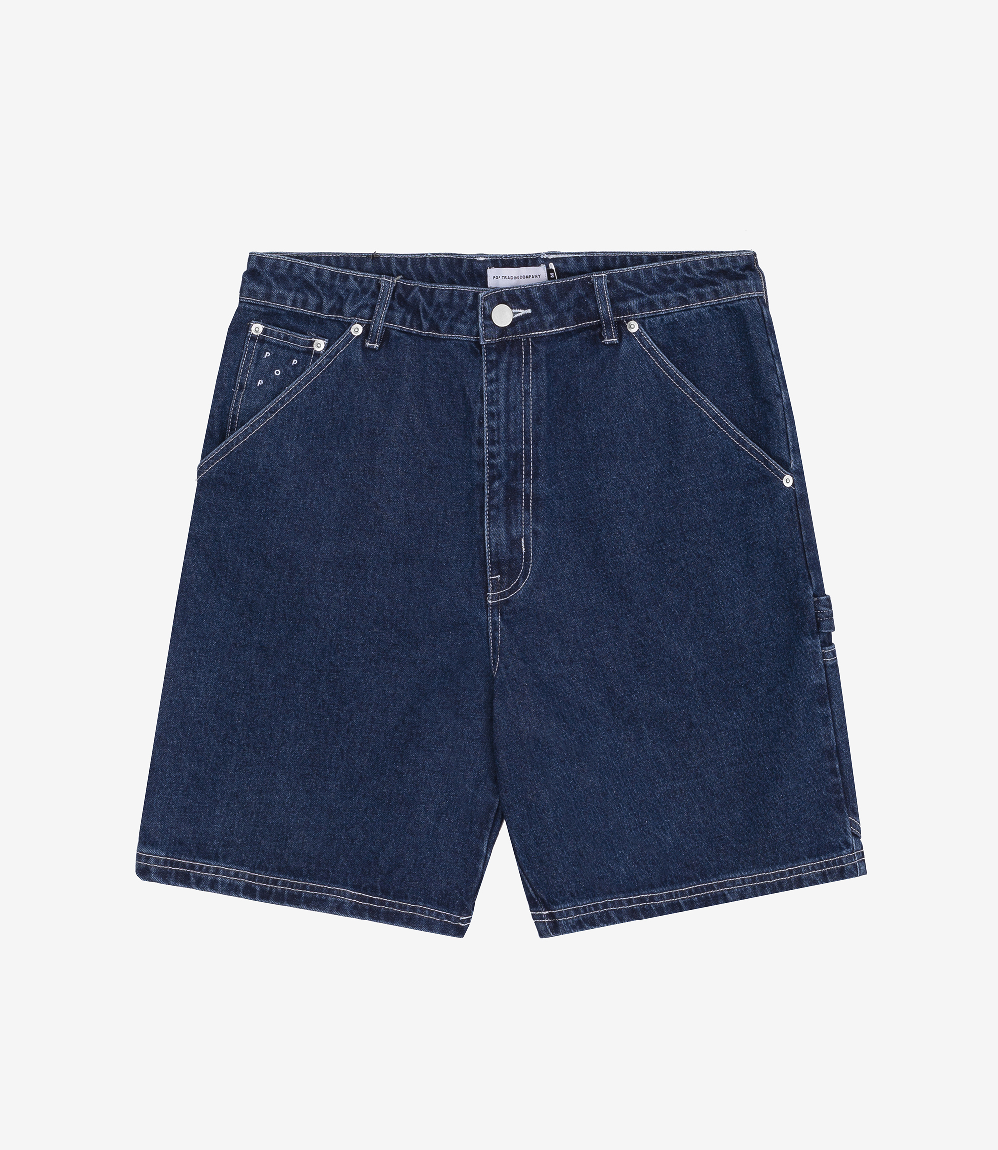 Shop Pop Trading Company DRS Shorts Rinsed Denim at itk online store