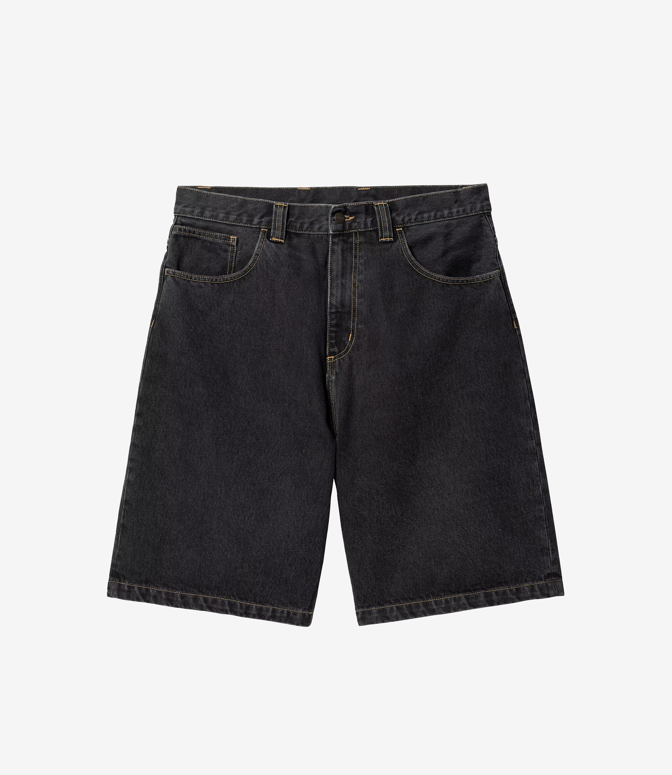 カーハート BRANDON SHORT Black stone washed S Carhartt WIP - Brandon Short Black stone washed – Stoy