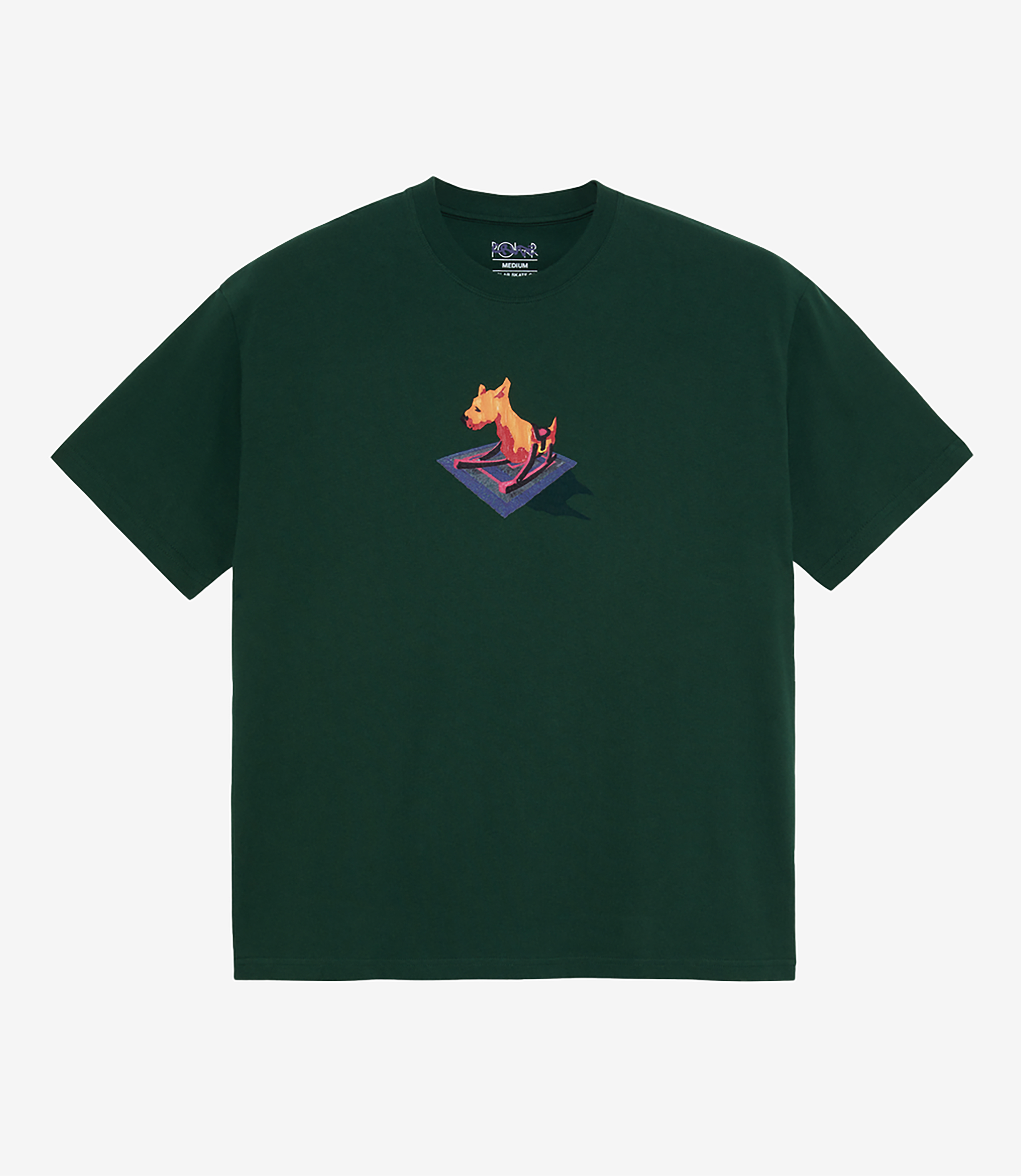 【POLAR SKATE CO】 Dog Tee [Dark Green] Shop Polar Skate Co Dog Tee Dark Green at itk online store