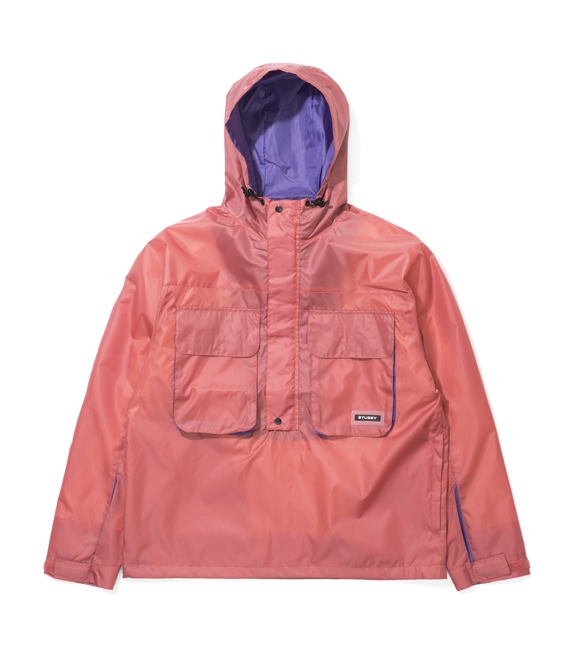 Shop Stussy Drift Pullover Jacket Pink at itk online store