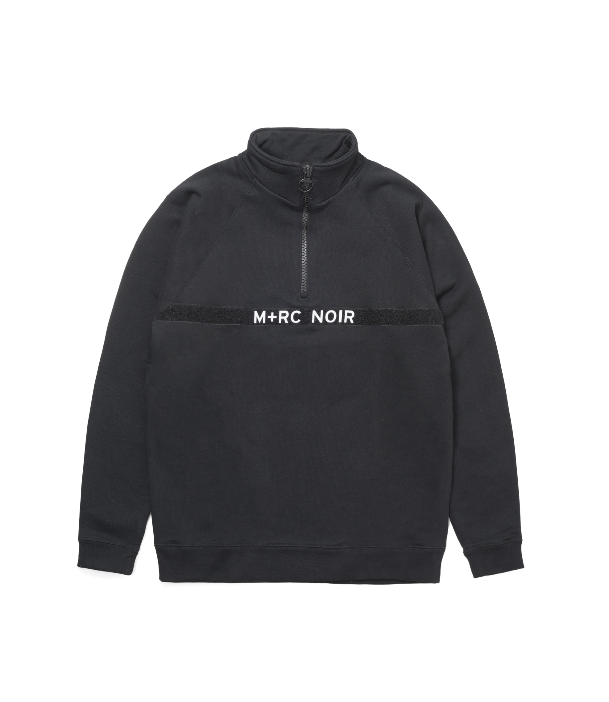 スウェット m+rc noir Quarter Zip Sweat MID ZIPPER Shop M+RC Noir Rival Mid-Zipper Sweatshirt Black at itk online store