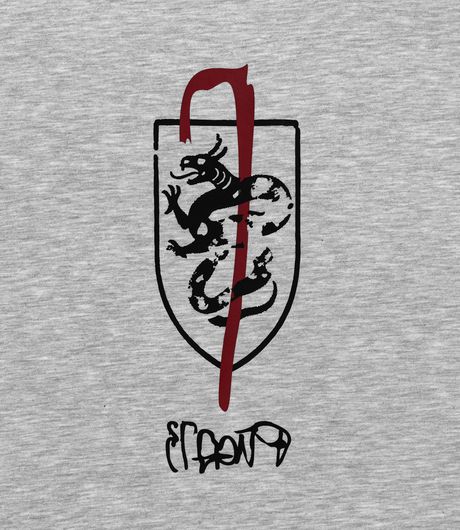 Pūga73 Clash Cropped Long Sleeve Light Grey