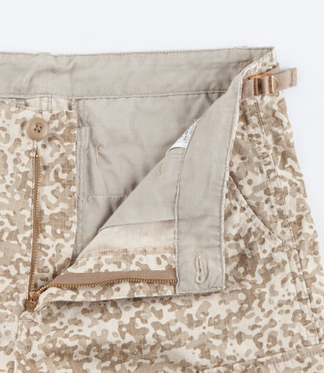 Carhartt Aviation Short Cotton Columbia Ripstop 6.5 oz Camo Stain, Leather rinsed