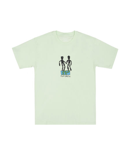 Polar Skate Co Flat Earth Tee Pastel Green