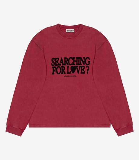 Carne Bollente Cupid's Calling LS Tee Off-Red
