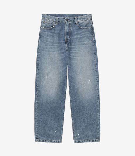 Carhartt WIP Landon Pant Smith Denim Blue Destroy Wash Splatter