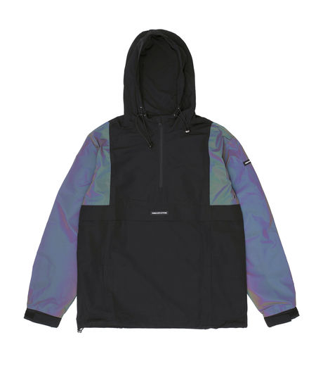 Human With Attitude Reflective Pullover Jacket Rainbow/Black