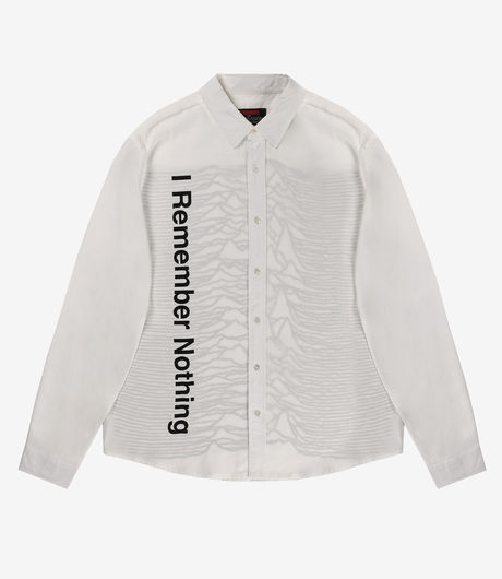 Pleasures x Joy Division Nothing Button Down Shirt White