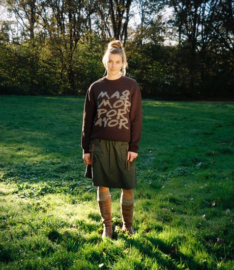 The Loose Company Mas Amor Por Favor Sweater Brown