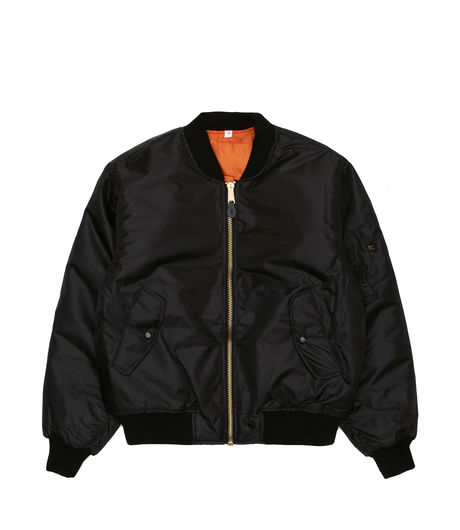 Rave Skateboards Reversible Flight Jacket Black/Orange