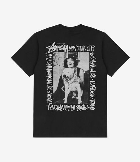 Stussy How We'Re Livin' Pig. Dyed Tee Black