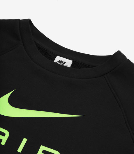 Nike Sportswear 'Air' French Terry Crew Black/Dark Smoke Grey