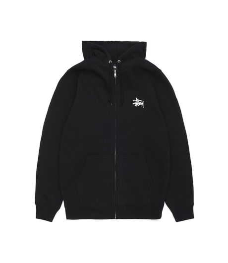 Stussy Basic Zip Hood Black