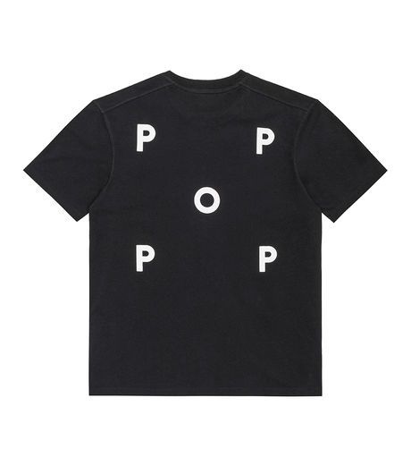 Pop Trading Company Logo T-Shirt Black/White