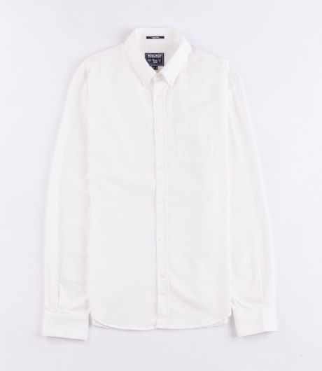 Woolrich Oxford Pocket LS Shirt Off-White
