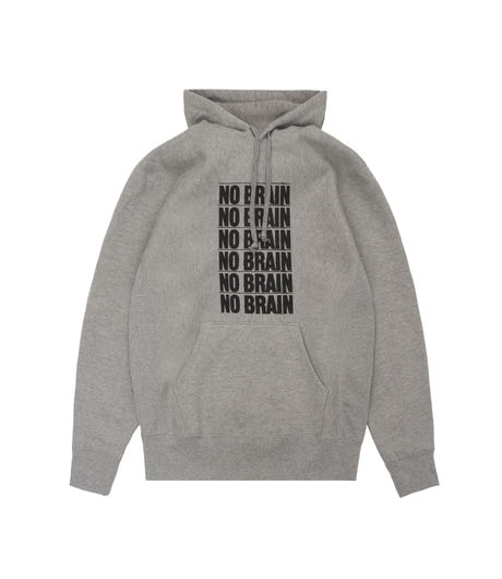 Fucking Awesome No Brain Hoodie Heather Grey