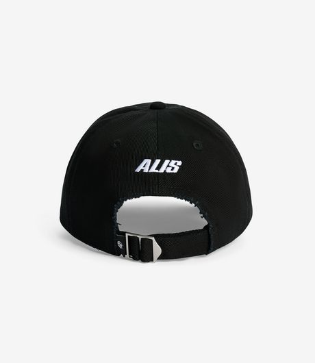 Alis Koston Cap Logo On Back Solid Black