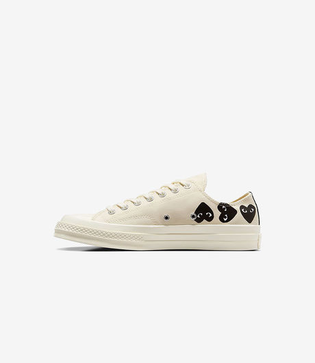 Comme des Garçons Play x Converse Chuck Taylor All Star '70 Ox Multi Heart Milk/Black