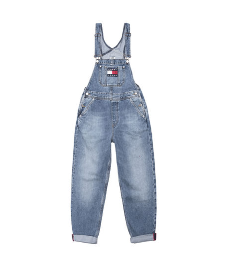 Tommy Jeans Woman Regular Dungaree Light Blue Rig