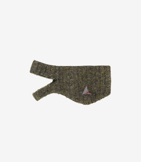ROA Hawk Wool Knit Ear Warmer Green