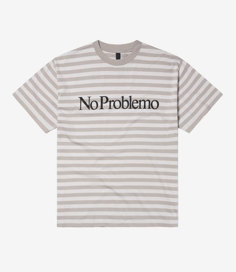 No Problemo Striped SS Tee Grey