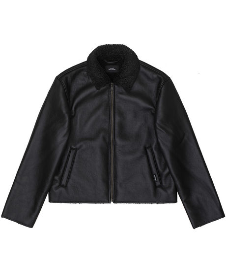 Rassvet Faux Leather Jacket Black