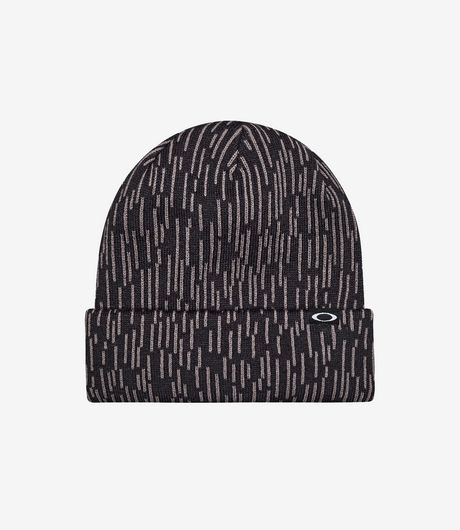 Oakley Fleece-Lined Graphic Beanie Rain Camo Black