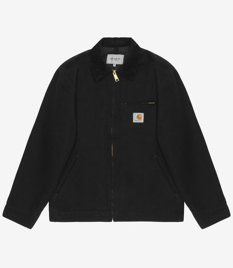 Carhartt WIP Detroit Jacket 'Dearborn' Canvas Black Rinsed