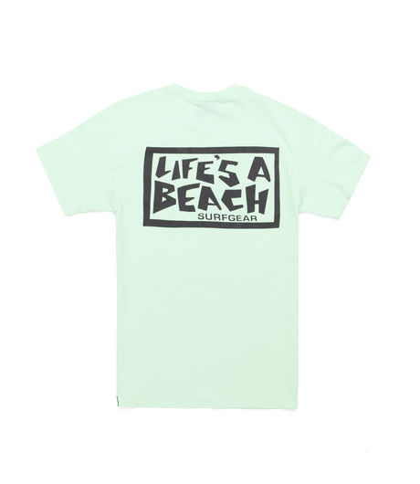 Life's a Beach LAB Logo Tee Green