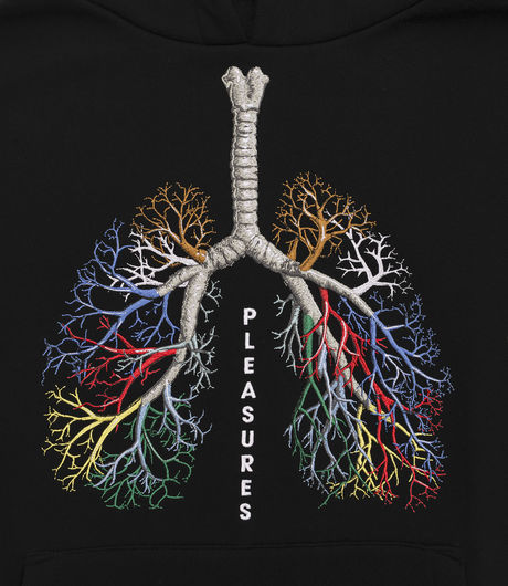 Pleasures Breathe Hoodie Black