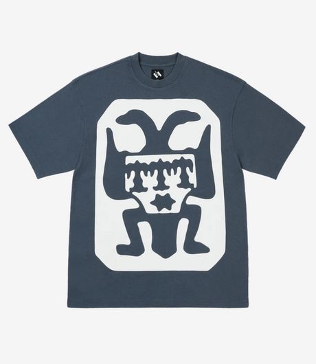 The Trilogy Tapes Two Headed Bird T-Shirt Charcoal