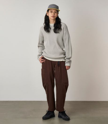 Gramicci Waffle Crew Pewter