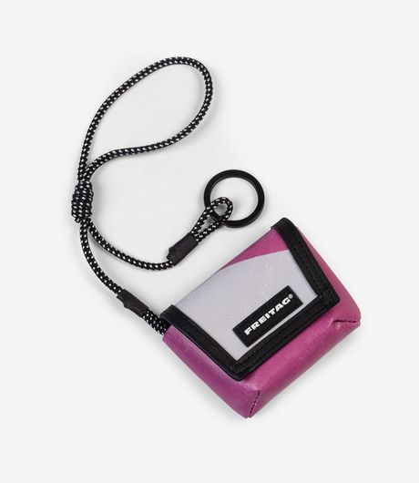 Freitag F213 Mini Messenger Key Holder Fuchsia/Grey