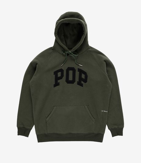 POP Trading Company Arch Hooded Sweat Duffel Green