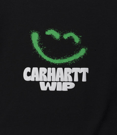 Carhartt WIP S/S Happy Script T-Shirt Black