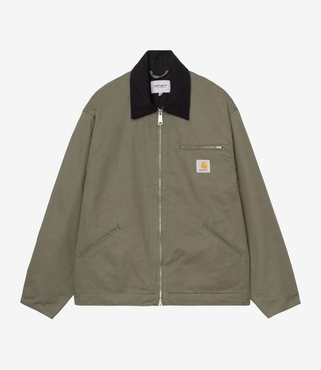 Carhartt WIP OG Detroit Jacket  Moraga Twil Leaf/Black Rinsed