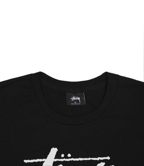 Stussy Stock Line Tee Black