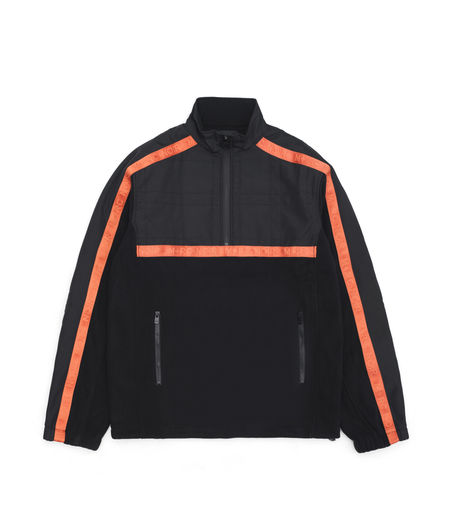 M+RC Noir Black Strap Polar Fleece Jacket Black/Orange