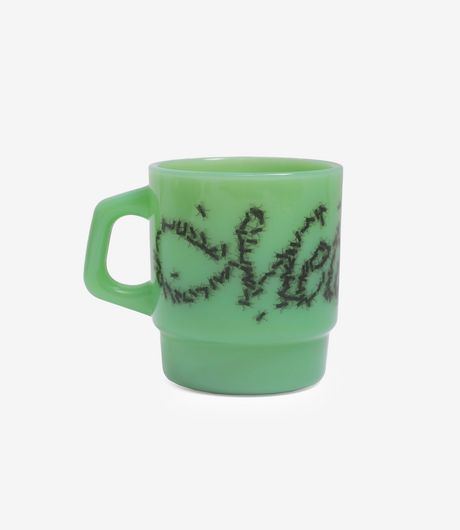 Metalwood Studio Flies Milk Glass Mug Jade