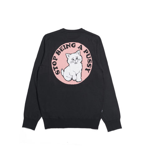 Ripndip Stop Being a Pussy Knit Black