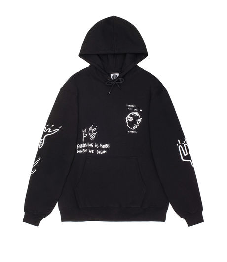 Polar Skate Co Notebook Hoodie Black