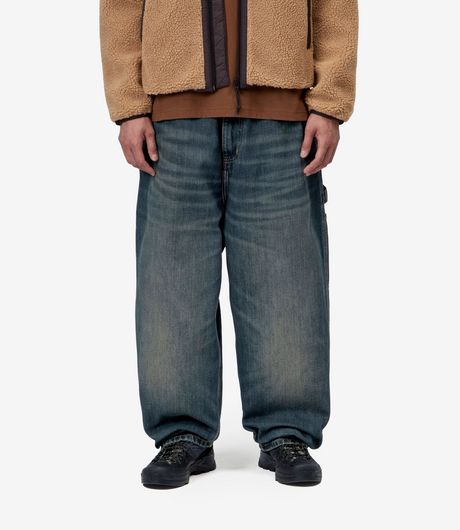 Carhartt WIP OG Single Knee Pant Camano Denim Blue Mid Worn Used